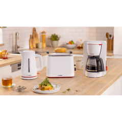 Bosch MyMoment TAT3M121 Toaster 950W White - Perfectly Toasted Bread Every Time!